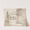 Street Scene with a Palace Facade and an Arcade by Fabrizio Galliari