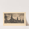 Street view of cathedral by Émile Leroy