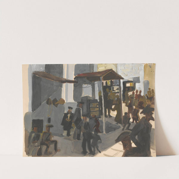 Street with a shoemaker’s workshop II (1934 - 1937) by Stanisław Osostowicz