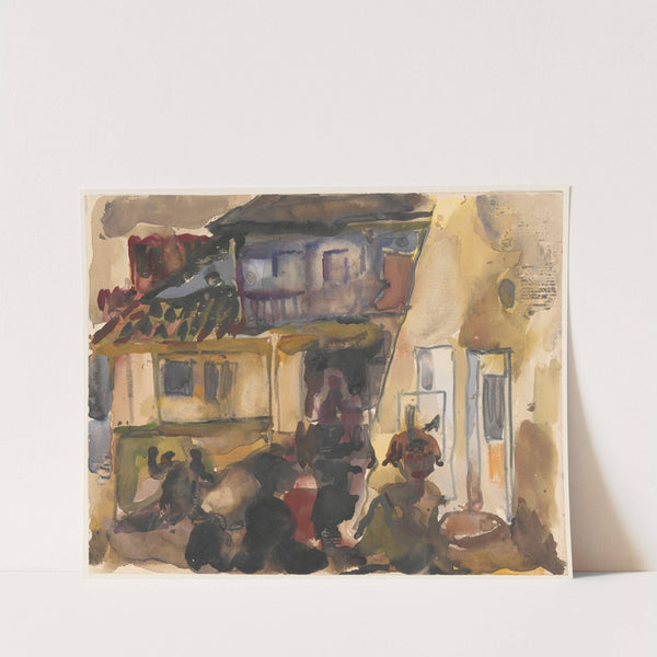 Street with a shoemaker’s workshop III (1934 - 1937) by Stanisław Osostowicz