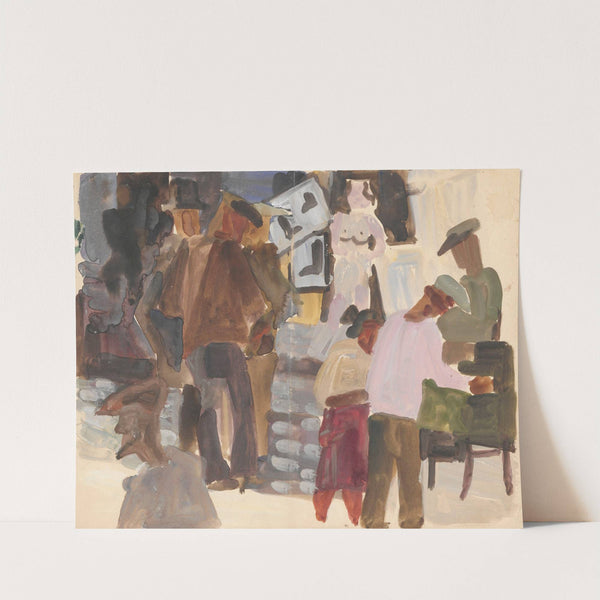 Street with a shoemaker’s workshop VI (1934 - 1936) by Stanisław Osostowicz