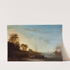 Stretch of coast by the Zuiderzee (1645) by Simon de Vlieger