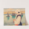 Strickende Bretonin (1926) by Carl Moser