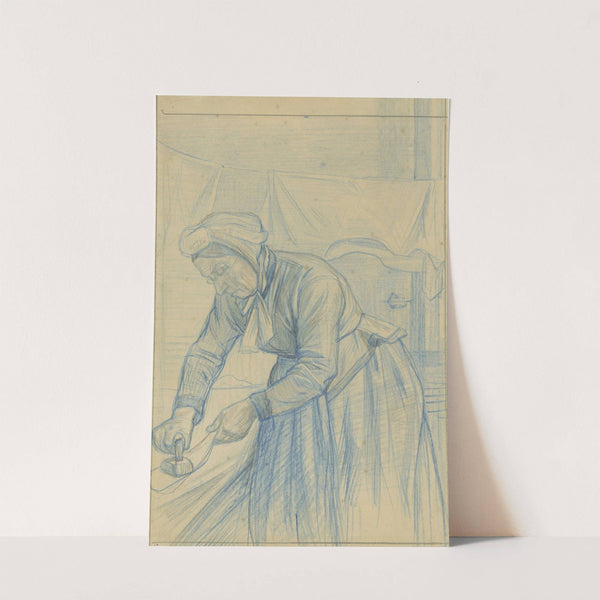 Strijkende vrouw by Jan Veth