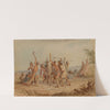 Striking the Post (1852) by Seth Eastman