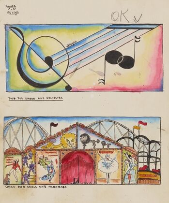 String Fever: Sketch no. 1, Drop for Singer and Orchestra and Drop for Seals and Acrobats (1934-1943)