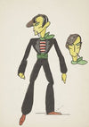 String Fever(marionette): Black coat with green lapels (1934-1943)