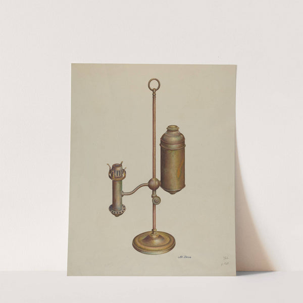 Student Lamp by Alvin J. Doria