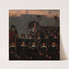 Students leave to defend Copenhagen in 1658 by Kristian Zahrtmann