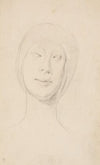 Studie efter Francesco Lauranas buste af Eleonora d’Aragona i museet i Palermo. En face (1893 – 1895)