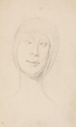 Studie efter Francesco Lauranas buste af Eleonora d’Aragona i museet i Palermo. En face (1893 – 1895)