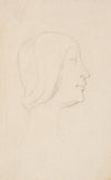 Studie efter Francesco Lauranas buste af Eleonora d’Aragona i museet i Palermo. Profil t.h. (1893 – 1895)