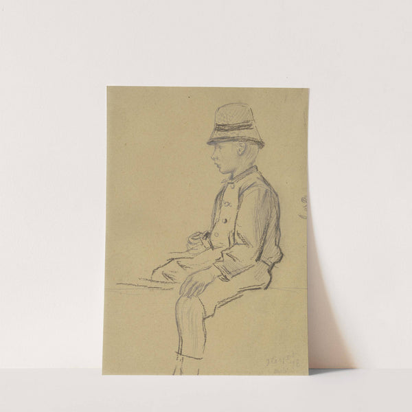 Studie für den 'Eselreiter in den Dünen' by Otto Scholderer