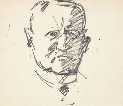 Studie til et portræt af professor, drmed Carl Lorentzen 1860-1932