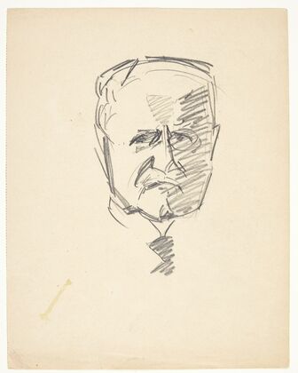 Studie til portræt af drmed Carl Lorentzen 1860-1932