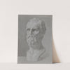 Studie van een gebeeldhouwd hoofd by August Allebé