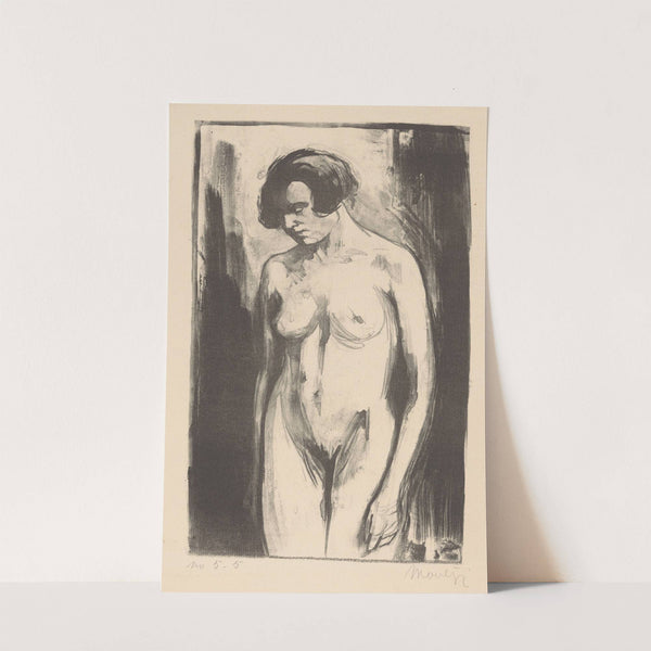 Studie van een staande naakte vrouw (1924) by Simon Moulijn