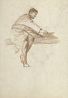 Studie van een timmerman