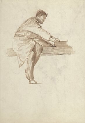 Studie van een timmerman