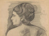 Studie van een vrouw, rugfiguur