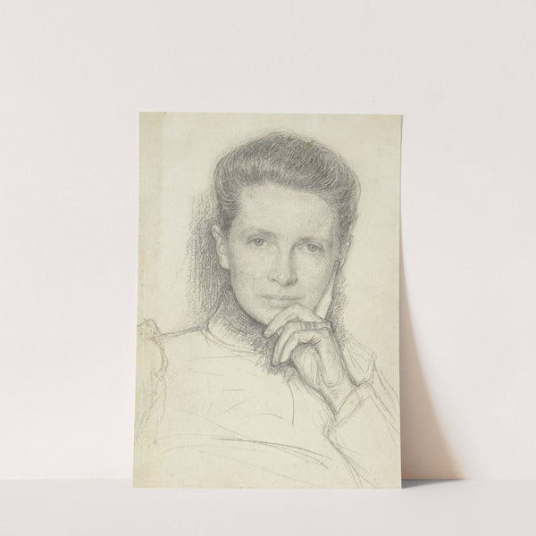 Studie voor het portret van mevrouw K.C. Boxman-Winkler (1874 - 1925) by Jan Veth