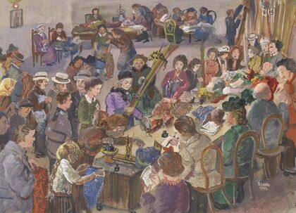 Studie zu dem Bild ‘Wollsammlung im Jahre 1942’ (1942)
