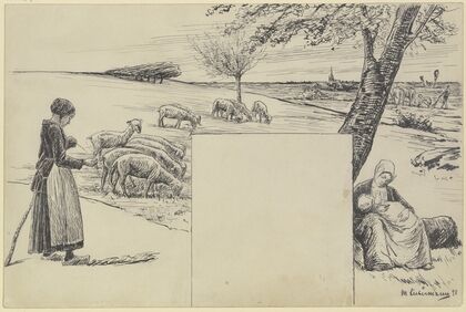 Studie zu dem Wandgemälde; Sommer (1898)