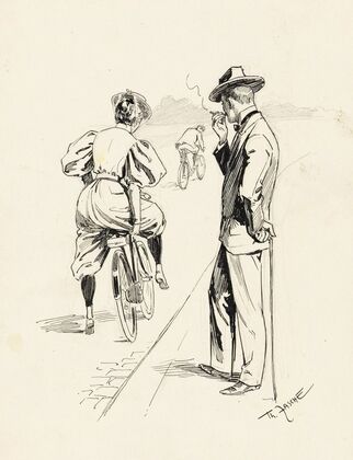 Studie zu Radfahrsport (1900)