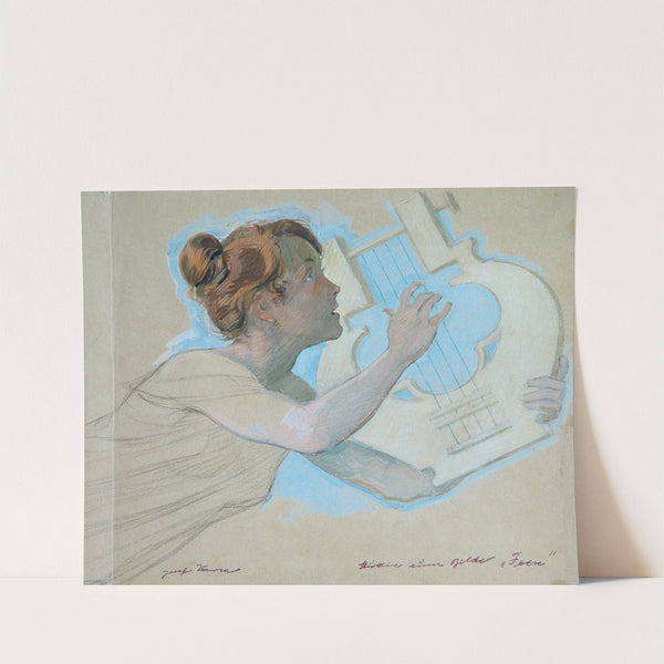 Studie zum Bild; Feen by Josef Wawra