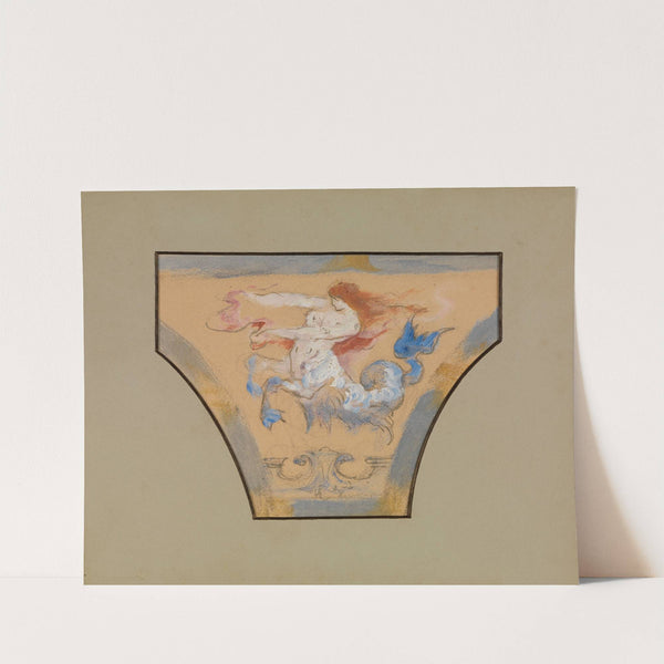 Studie zur Innendekoration des Landesgewerbemuseums in Stuttgart (1892-1893) by Ferdinand Keller