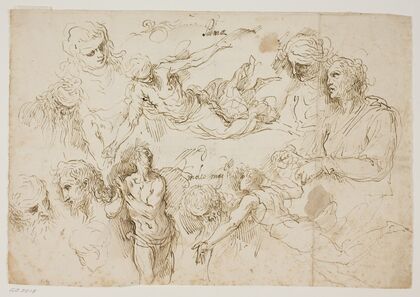 Studieblad med figurer