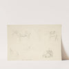 Studieblad med heste by Agnes Lunn
