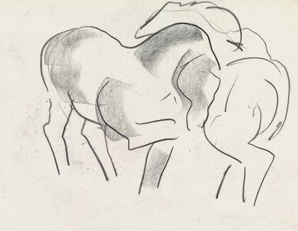 Studieblad met paarden
