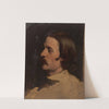 Studiekop naar links by Johann Georg Schwartze