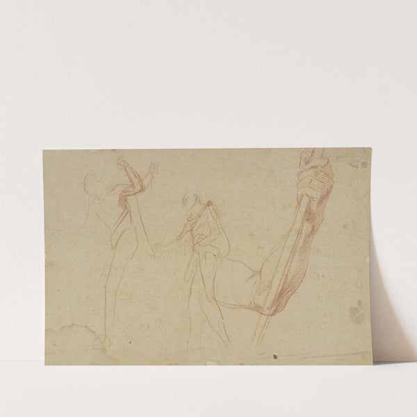 Studienblatt; Der Heilige Christophorus by Otto Scholderer