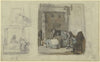 Studienblatt; Familienszenen