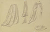 Studienblatt; Weibliche Gewandfigur