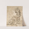 Studies for a Figure Lifted from a Grave or Pit by Cords. by Salvator Rosa