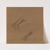 Studies for a Hand in The Godhead Fires by Sir Edward Coley Burne-Jones
