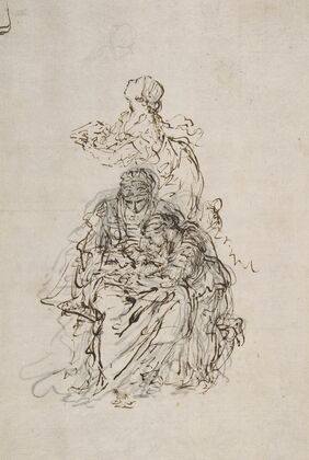 Studies for an Education of the Virgin; Saint Anne Teaching the Virgin to Read