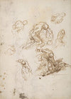 Studies for Cain Slaying Abel