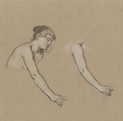 Studies for Figure of Winter (ca. 1893)
