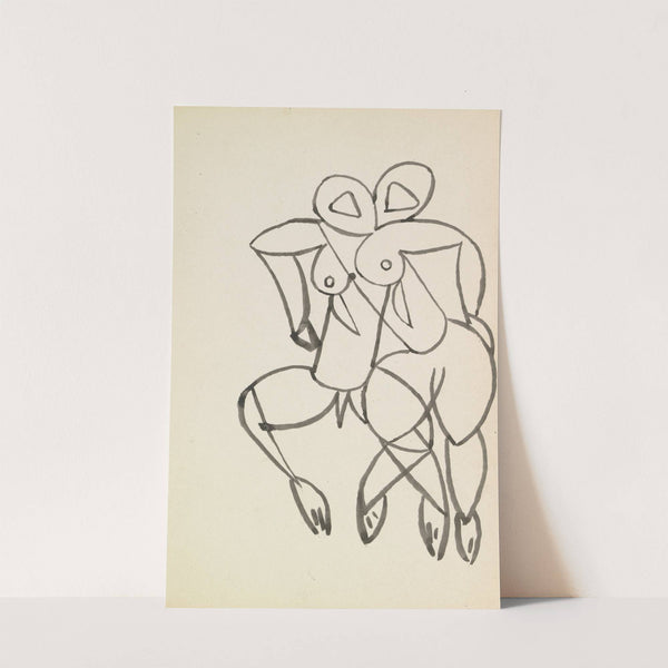 Studies for Male and Female Figures by Henri Gaudier-Brzeska