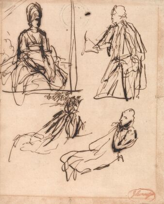 Studies for Portraits of a Man and of a Woman