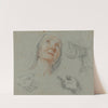 Studies for Saint Anne in ‘Education of the Virgin’ by Agostino Masucci