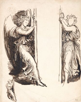 Studies for the Angels in The Court of Death