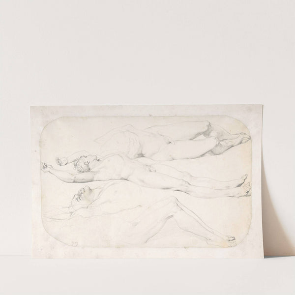 Studies for the Cadaver of Acron by Jean Auguste Dominique Ingres