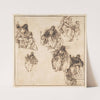 Studies for the Education of the Virgin (1692–1758) by Agostino Masucci