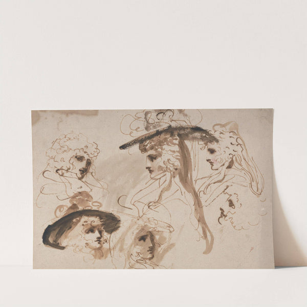Studies for the Head of a Lady (Studies of a Woman's Head) by George Romney
