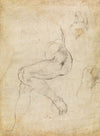 Studies for the Libyan Sibyl and a small Sketch for a Seated Figure